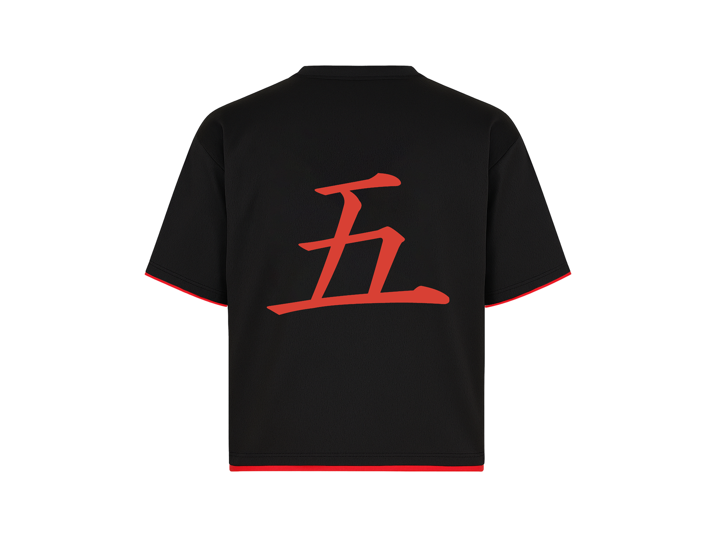 Kyoto Mesh Double Layered Tee - Black