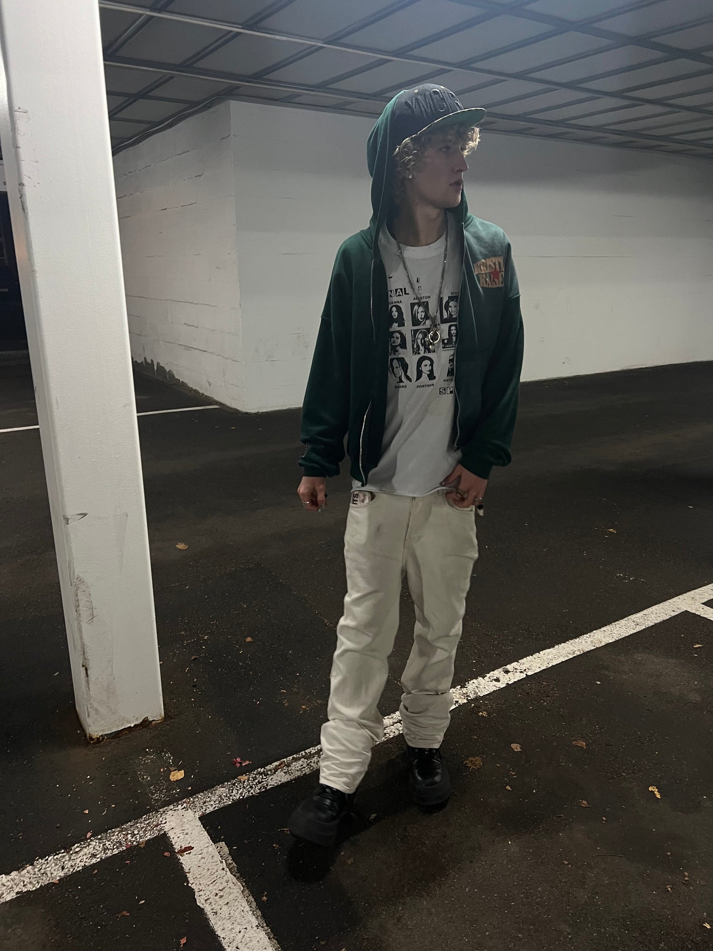 Wild Kwest Zip Hoodie - Pine Green