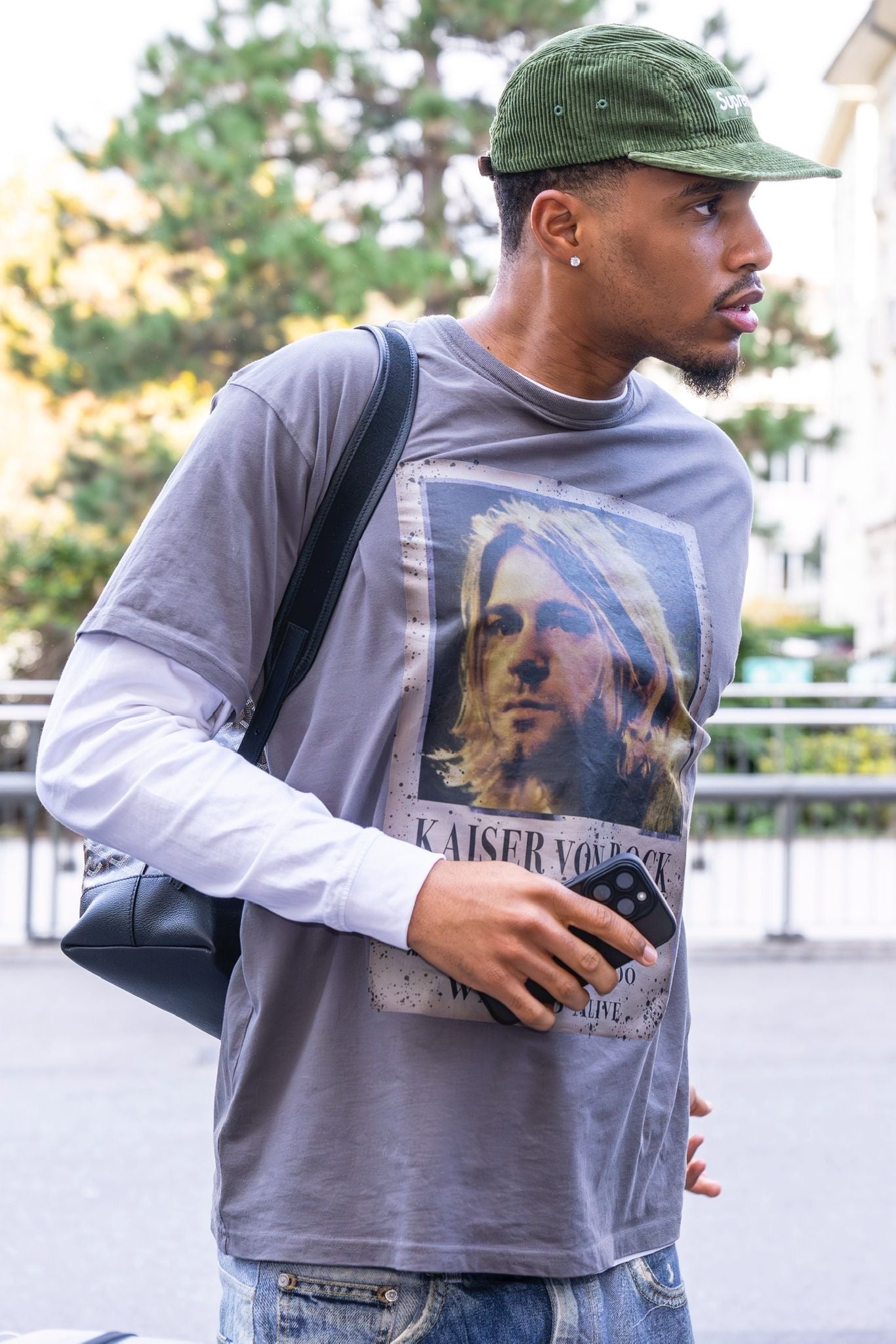 Kurt Kobain Double Layered Tee