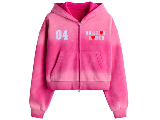 04 Zip Hoodie - Pink