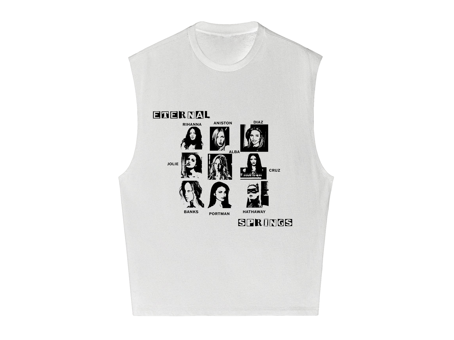 Eternal Springs Sleeveless Tee - White