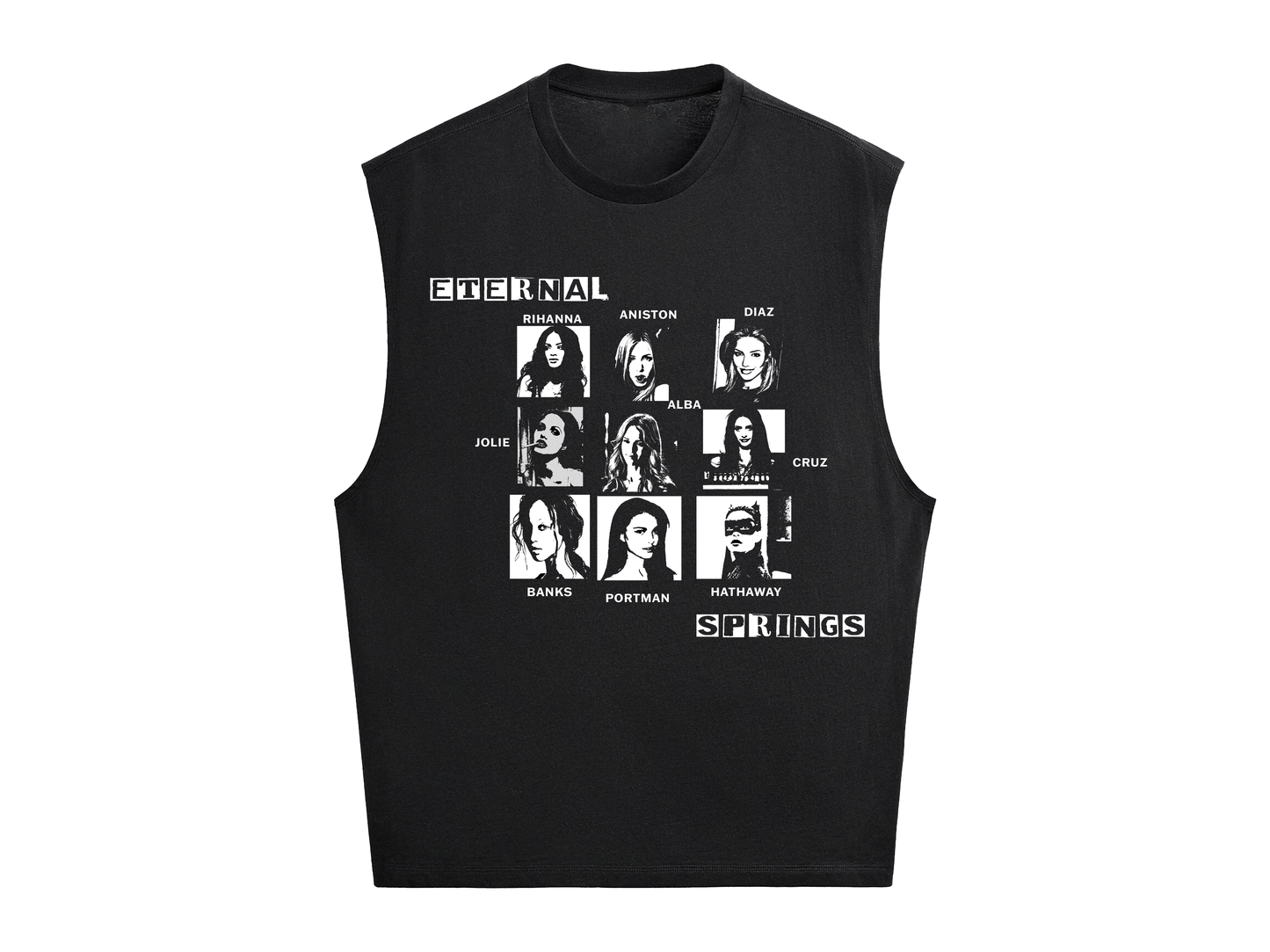 Eternal Springs Sleeveless Tee - Black