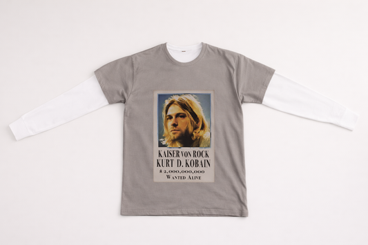 Kurt Kobain Double Layered Tee